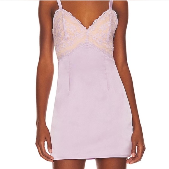 NWOT MORE TO COME Jessica Mini Dress in Lavender - Picture 7 of 7